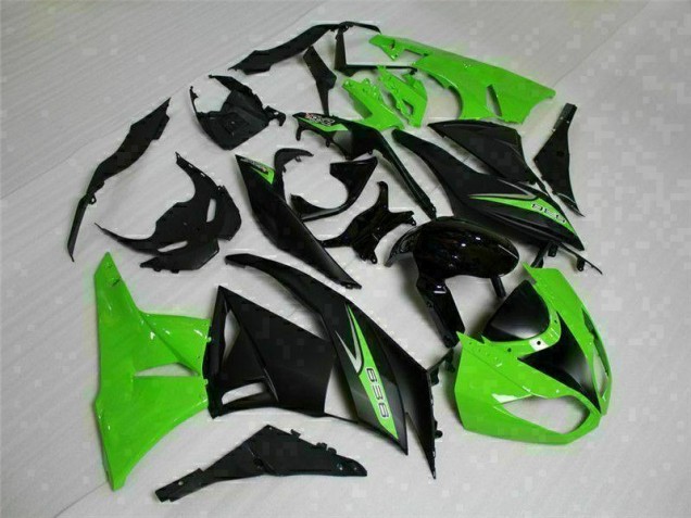 Kawasaki ZX6R 09-12 Motorrad Verkleidungen - Schwarz Grün 636 Kaufen Kawasaki ZX6R 09-12 Motorrad Verkleidungen - Schwarz Grün 636 Kaufen