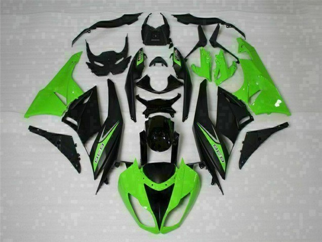 Kawasaki ZX6R 09-12 Motorrad Verkleidungen - Schwarz Grün 636 Kaufen Kawasaki ZX6R 09-12 Motorrad Verkleidungen - Schwarz Grün 636 Kaufen