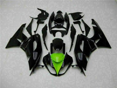 Kawasaki ZX6R 09-12 Motorrad Verkleidung - Schwarz Grün Kaufen