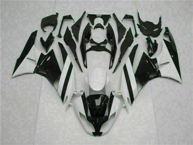 Kawasaki ZX6R 09-12 Motorrad Verkleidungen - Weiß Schwarz Kaufen Kawasaki ZX6R 09-12 Motorrad Verkleidungen - Weiß Schwarz Kaufen