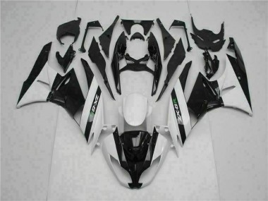 Kawasaki ZX6R 09-12 Motorrad Verkleidungen - Schwarz Weiß Kaufen