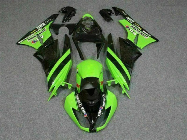 Kawasaki ZX6R 09-12 Motorrad Verkleidungen - Schwarz Grün 3M Touch4 Kaufen Kawasaki ZX6R 09-12 Motorrad Verkleidungen - Schwarz Grün 3M Touch4 Kaufen