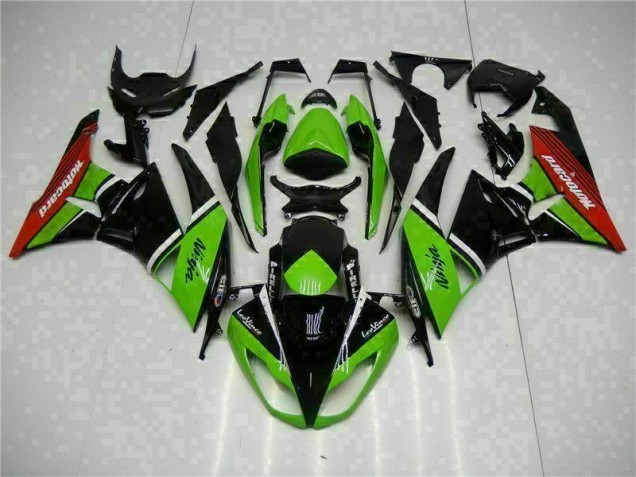 Kawasaki ZX6R 09-12 Motorrad Verkleidungen - Grün Schwarz Rot Kaufen Kawasaki ZX6R 09-12 Motorrad Verkleidungen - Grün Schwarz Rot Kaufen