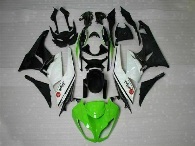 Kawasaki ZX6R 09-12 Motorrad Verkleidungen - Grün Schwarz Weiß 25 Kaufen Kawasaki ZX6R 09-12 Motorrad Verkleidungen - Grün Schwarz Weiß 25 Kaufen