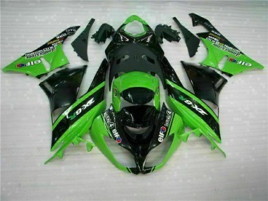 Kawasaki ZX6R 09-12 Motorrad Verkleidungen - Grün Schwarz Kaufen