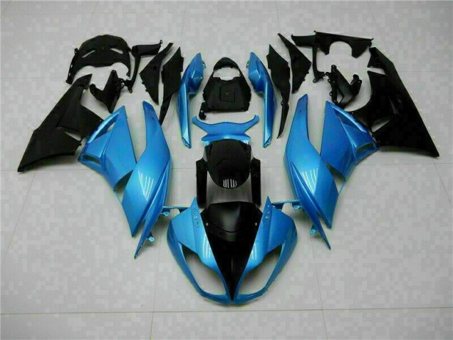 Kawasaki ZX6R 09-12 Motorrad Verkleidungen - Blau Schwarz Kaufen Kawasaki ZX6R 09-12 Motorrad Verkleidungen - Blau Schwarz Kaufen