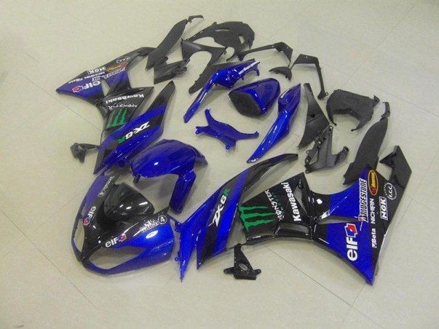 Kawasaki ZX6R 09-12 Motorrad Verkleidungen - Blau Monster Kaufen Kawasaki ZX6R 09-12 Motorrad Verkleidungen - Blau Monster Kaufen