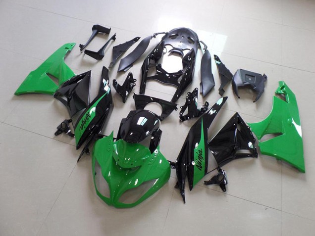 Kawasaki ZX6R 09-12 Motorrad Verkleidungen - Grün und Schwarz Kaufen Kawasaki ZX6R 09-12 Motorrad Verkleidungen - Grün und Schwarz Kaufen
