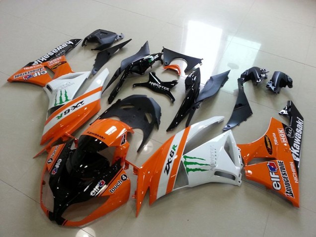 Kawasaki ZX6R 09-12 Motorrad Verkleidungen - Orange Monster Kaufen Kawasaki ZX6R 09-12 Motorrad Verkleidungen - Orange Monster Kaufen