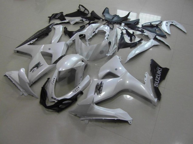 Suzuki GSXR 1000 K9 09-16 Motorrad Verkleidungen - Perl Weiß und Schwarz Kaufen Suzuki GSXR 1000 K9 09-16 Motorrad Verkleidungen - Perl Weiß und Schwarz Kaufen