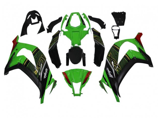 Kawasaki ZX10R 11-15 Motorrad Verkleidungen - Grün Schwarz Kaufen Kawasaki ZX10R 11-15 Motorrad Verkleidungen - Grün Schwarz Kaufen