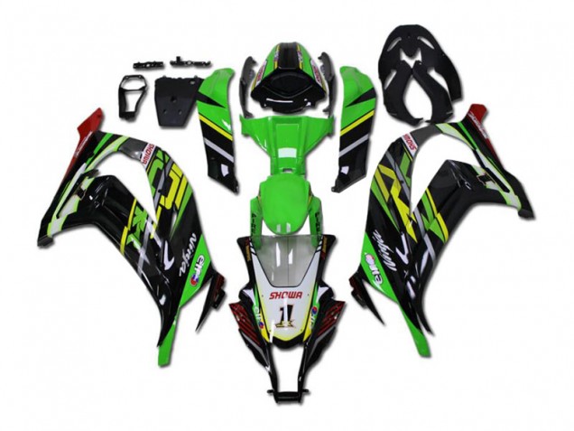 Kawasaki ZX10R 11-15 Motorrad Verkleidung - Grün Schwarz Kaufen Kawasaki ZX10R 11-15 Motorrad Verkleidung - Grün Schwarz Kaufen