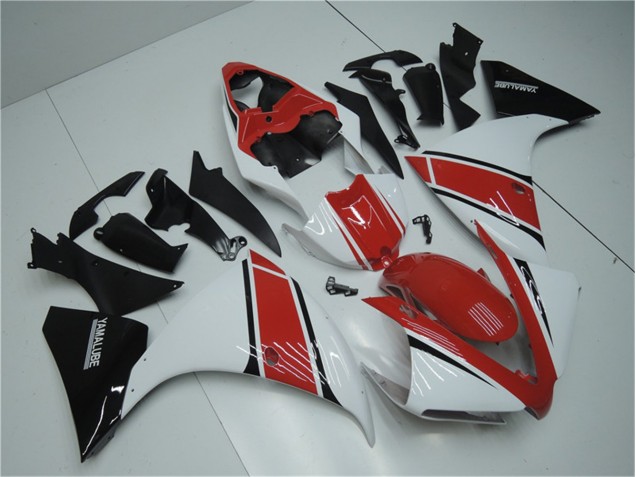 Yamaha R1 12-14 Motorrad Verkleidungen - Weiß Rot Schwarz Kaufen Yamaha R1 12-14 Motorrad Verkleidungen - Weiß Rot Schwarz Kaufen