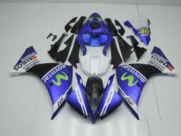 Yamaha R1 12-14 Motorrad Verkleidungen - Blau Weiß Schwarz Kaufen Yamaha R1 12-14 Motorrad Verkleidungen - Blau Weiß Schwarz Kaufen