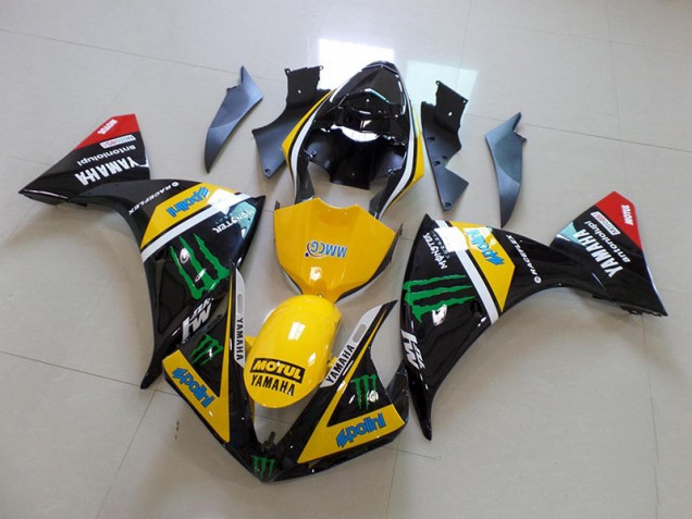 Yamaha R1 12-14 Motorrad Verkleidung - Gelb Schwarz Monster Kaufen Yamaha R1 12-14 Motorrad Verkleidung - Gelb Schwarz Monster Kaufen