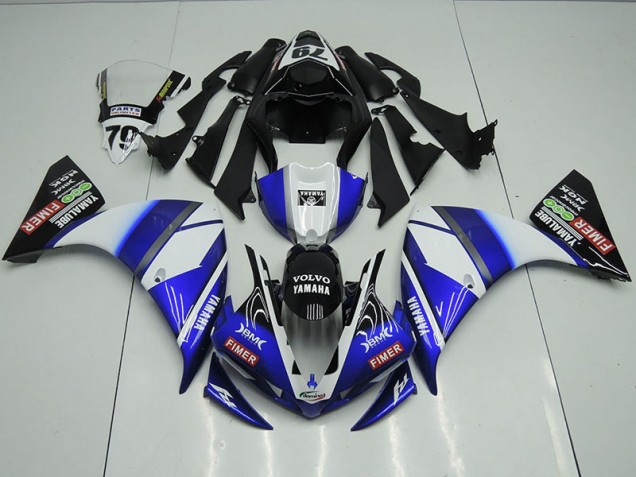 Yamaha R1 12-14 Motorrad Verkleidungen - Blau Schwarz Sterilgarda Kaufen