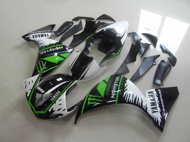 Yamaha R1 12-14 Motorrad Verkleidungen - Weiß Grün Monster Kaufen Yamaha R1 12-14 Motorrad Verkleidungen - Weiß Grün Monster Kaufen