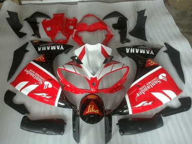 Yamaha R1 12-14 Motorrad Verkleidungen - Rot Weiß Und Schwarz Grafik Kaufen