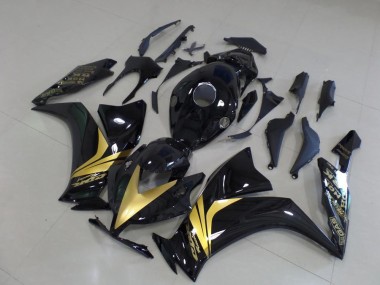 Honda CBR 1000 RR 12-16 Motorrad Verkleidungen - Glänzend Schwarz Gold Aufkleber Kaufen