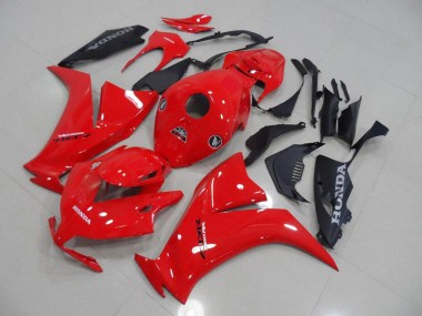 Honda CBR 1000 RR 12-16 Motorrad Verkleidungen - Rot und Matt Schwarz Kaufen