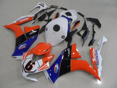 Honda CBR 1000 RR 12-16 Motorrad Verkleidungen - Orange Weiß TT Legend Kaufen