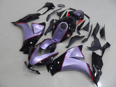 Honda CBR 1000 RR 12-16 Motorrad Verkleidungen - Silber Grau mit Glänzend Schwarz Kaufen