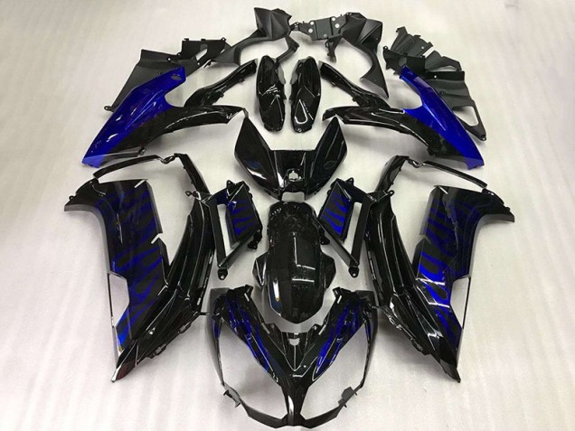 Kawasaki EX650 12-16 Motorrad Verkleidungen - Schwarze Blau Flamme Kaufen Kawasaki EX650 12-16 Motorrad Verkleidungen - Schwarze Blau Flamme Kaufen