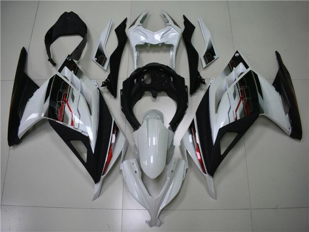 Kawasaki EX300 13-16 Motorrad Verkleidungen - Weiß Schwarz Kaufen Kawasaki EX300 13-16 Motorrad Verkleidungen - Weiß Schwarz Kaufen