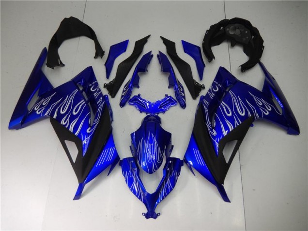 Kawasaki EX300 13-16 Motorrad Verkleidungen - Blau Weiß Schwarz Kaufen Kawasaki EX300 13-16 Motorrad Verkleidungen - Blau Weiß Schwarz Kaufen