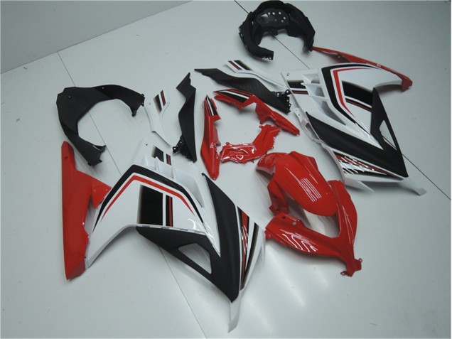 Kawasaki EX300 13-16 Motorrad Verkleidungen - Rot Weiß Schwarz Kaufen Kawasaki EX300 13-16 Motorrad Verkleidungen - Rot Weiß Schwarz Kaufen