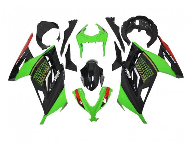 Kawasaki EX300 13-16 Motorrad Verkleidungen - Grün Schwarz Kaufen Kawasaki EX300 13-16 Motorrad Verkleidungen - Grün Schwarz Kaufen