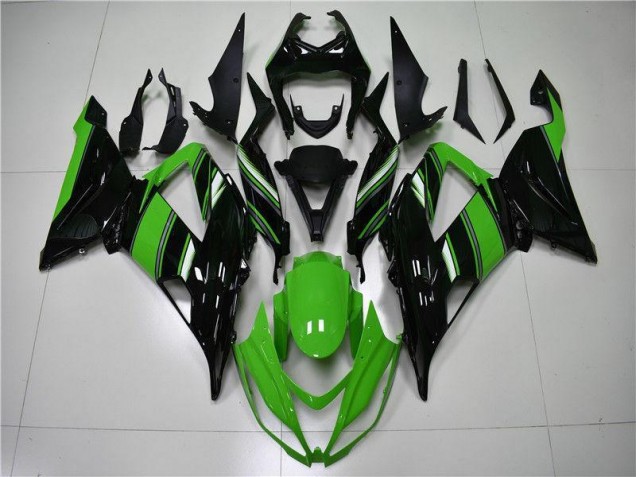 Kawasaki ZX6R 13-18 Motorrad Verkleidung - Grün Schwarz Kaufen Kawasaki ZX6R 13-18 Motorrad Verkleidung - Grün Schwarz Kaufen