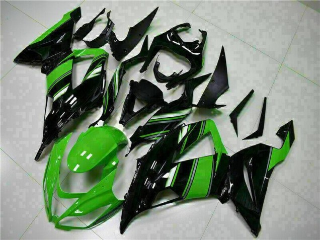 Kawasaki ZX6R 13-18 Motorrad Verkleidungen - Schwarz Grün Kaufen Kawasaki ZX6R 13-18 Motorrad Verkleidungen - Schwarz Grün Kaufen