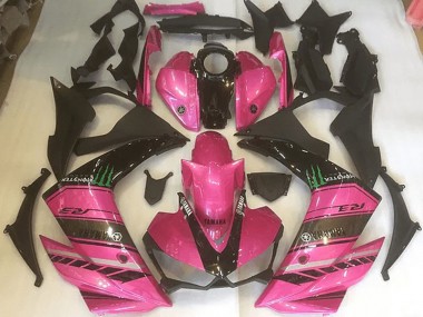 Yamaha R3 15-22 Motorrad Verkleidungen - Rosa und Schwarz Kaufen