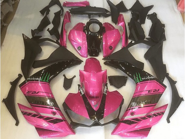 Yamaha R3 15-22 Motorrad Verkleidungen - Rosa und Schwarz Kaufen Yamaha R3 15-22 Motorrad Verkleidungen - Rosa und Schwarz Kaufen